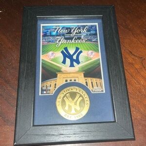 Framed Yankee Stadium Commemorative Coin